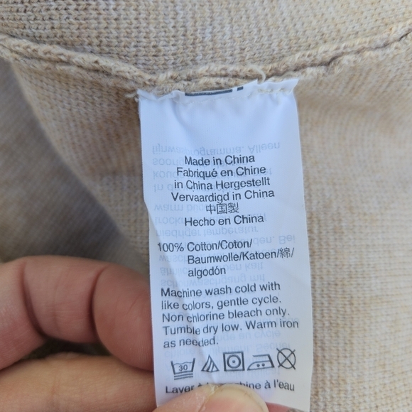 J. Crew Mercantile tan cotton sweater blazer medium - Picture 4 of 5